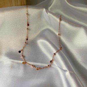 925 Sterling Silver Shiny Clavicle Chain Necklace